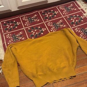 Chic Nation Mustard Crew Neck Sweater